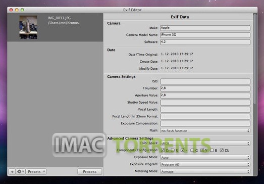 Photos Exif Editor 2.11 For Mac OS X