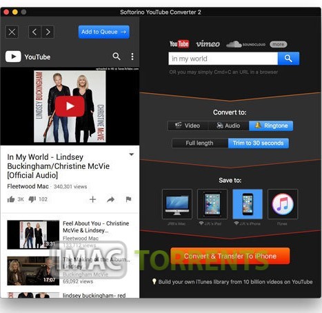 Softorino YouTube Converter 2.1.9 Mac Full