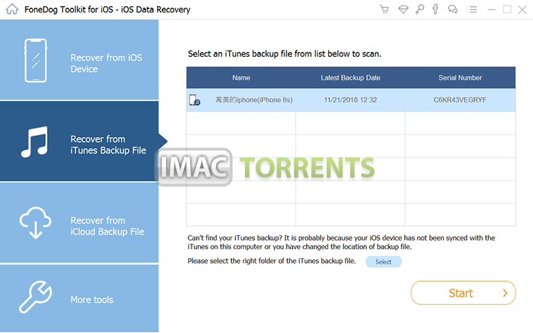 FoneDog iOS Data Recovery 2.1.18 Full macOS