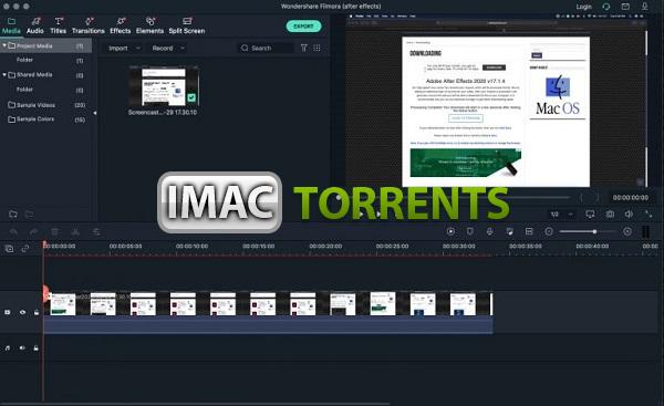 Wondershare Filmora X Mac v10.4.1.3 Torrent